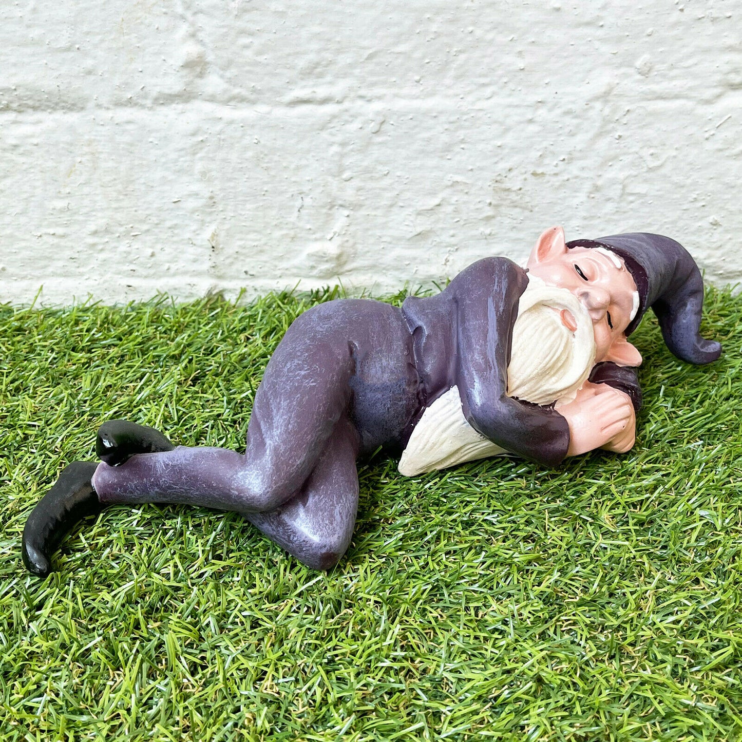 Resin Sleeping Pixie Garden Ornament