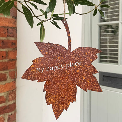 Ready To Rust My Happy Place Falling Leaf Art