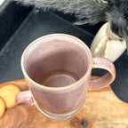 320ml Pink Reactive Glaze Mugs Set Of 2