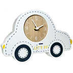 Weiße Auto-Kinderuhr