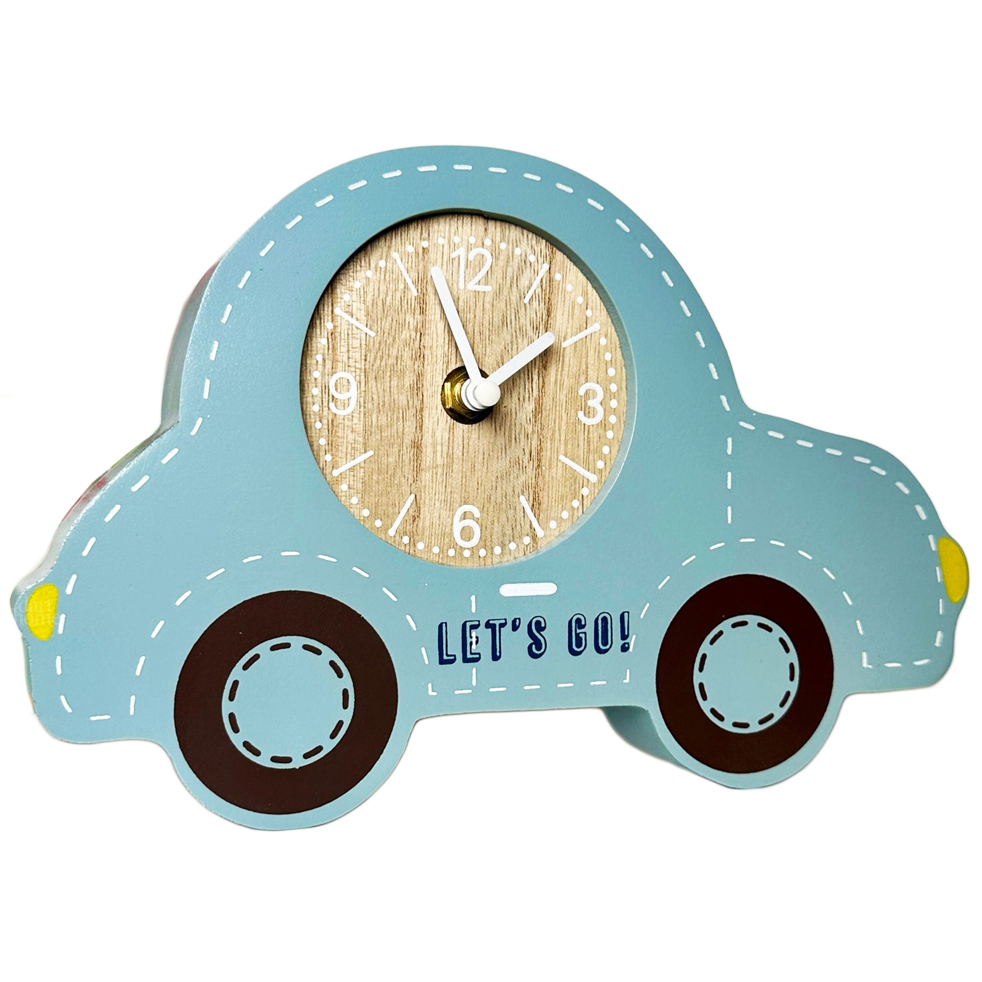 Darthome Blue Car Childrens Clock 24x15x4cm Darthome Limited