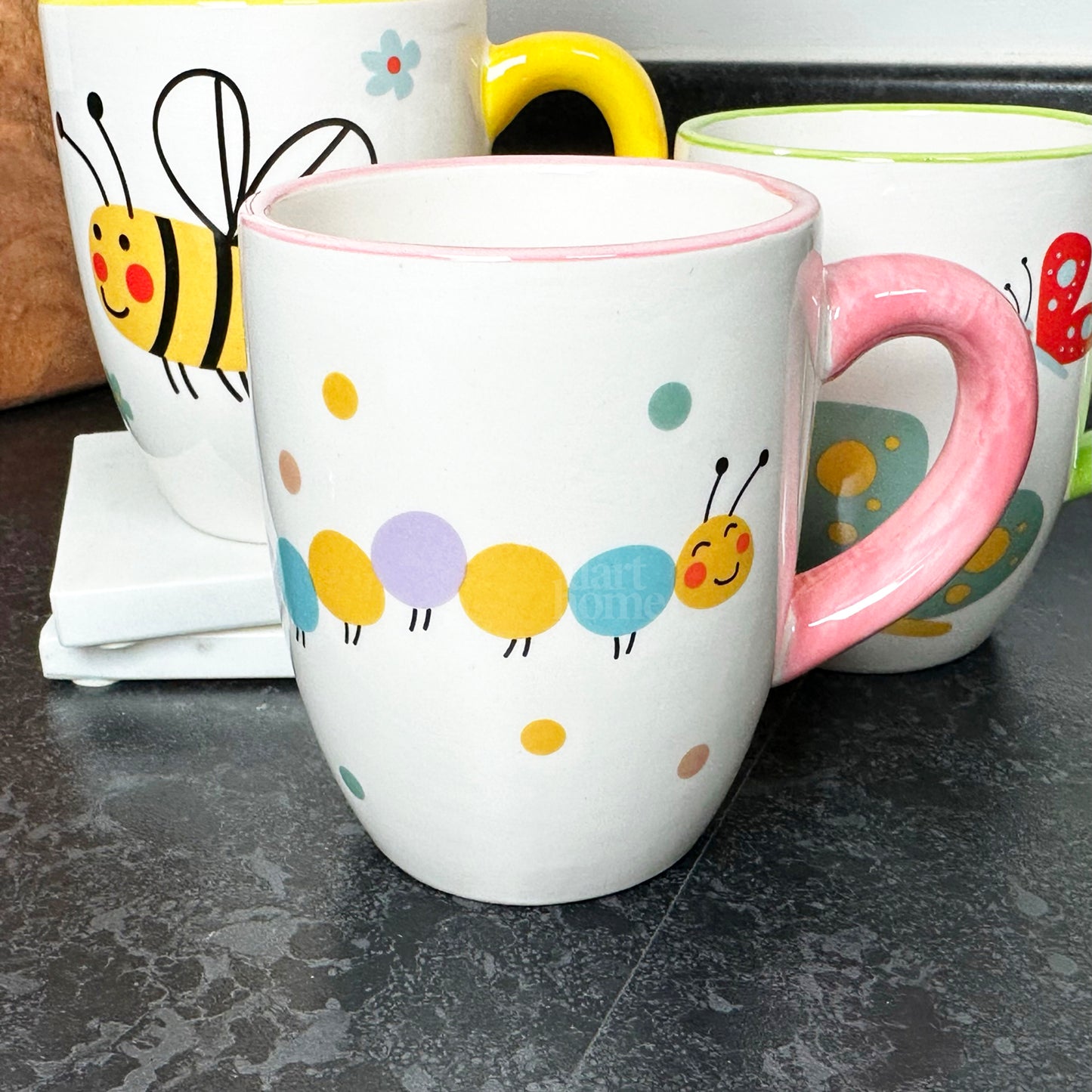 Set Of 4 Insect Childrens Mugs