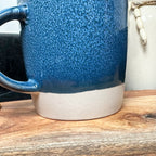 320-ml-Becher mit blauer Reaktivglasur, 2er-Set