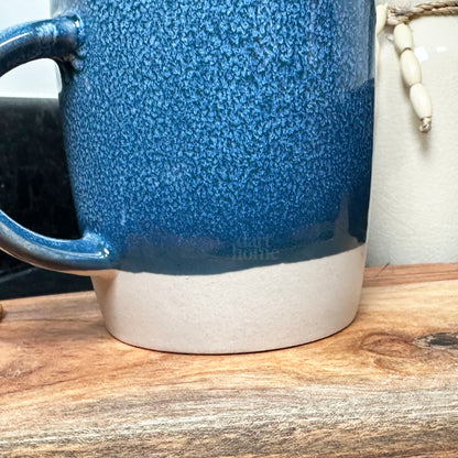 320ml Blue Reactive Glaze Mugs Set Of 2