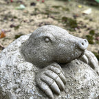 Stone Digging Mole Sculpture