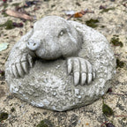 Stone Digging Mole Sculpture