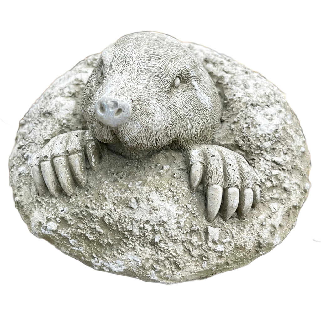 Stone Digging Mole Sculpture