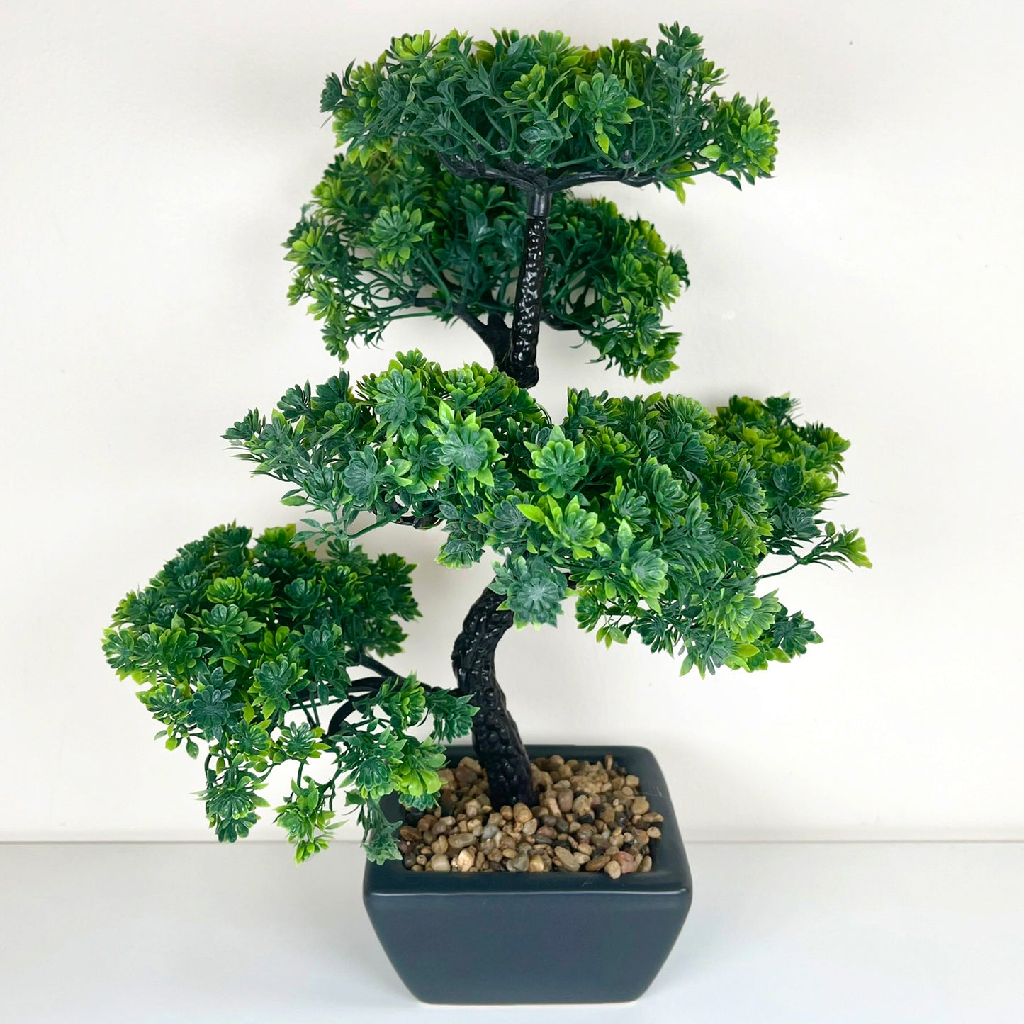 Künstliche Ahorn-Bonsai-Baumpflanze im schwarzen Topf 37 cm