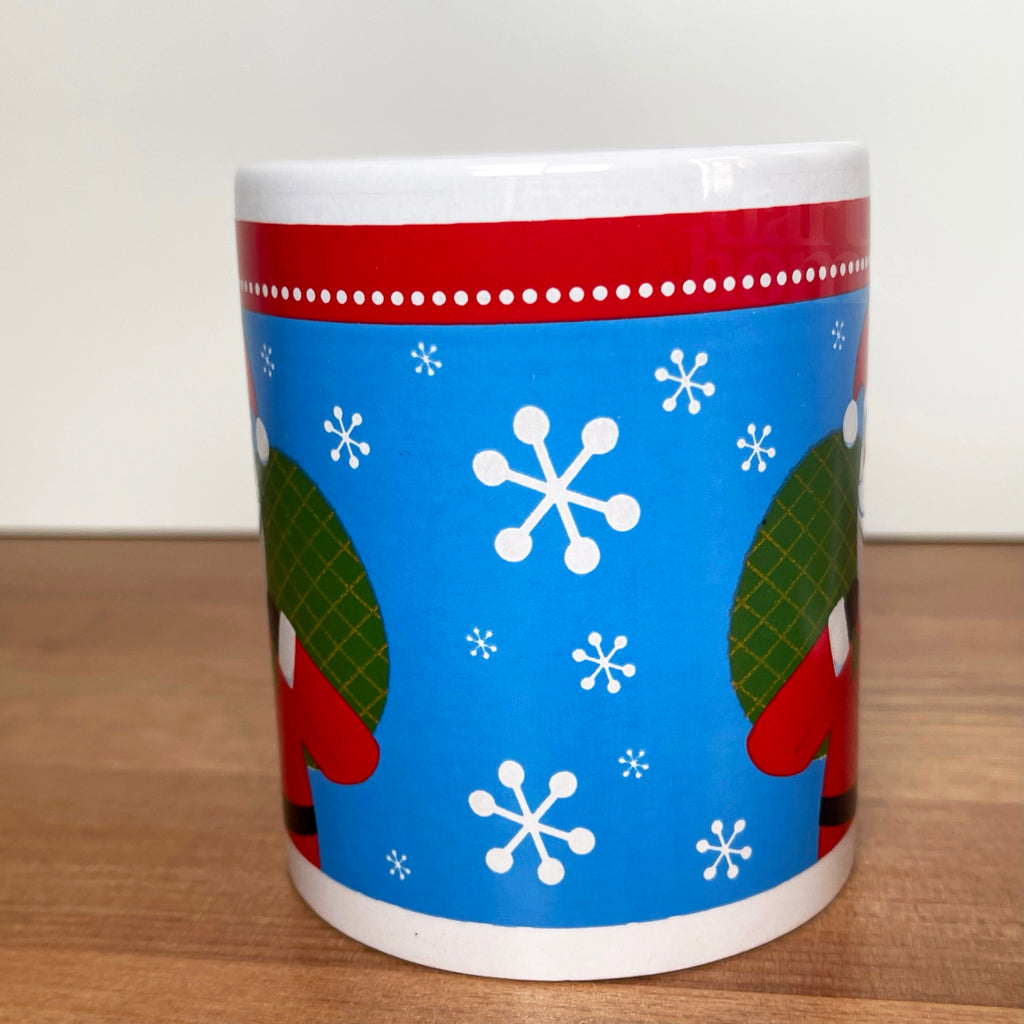 Blaue Weihnachtsmann-Tassen im 2er-Set