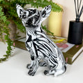 Monochrome Graffiti Sitting Chihuahua Ornament
