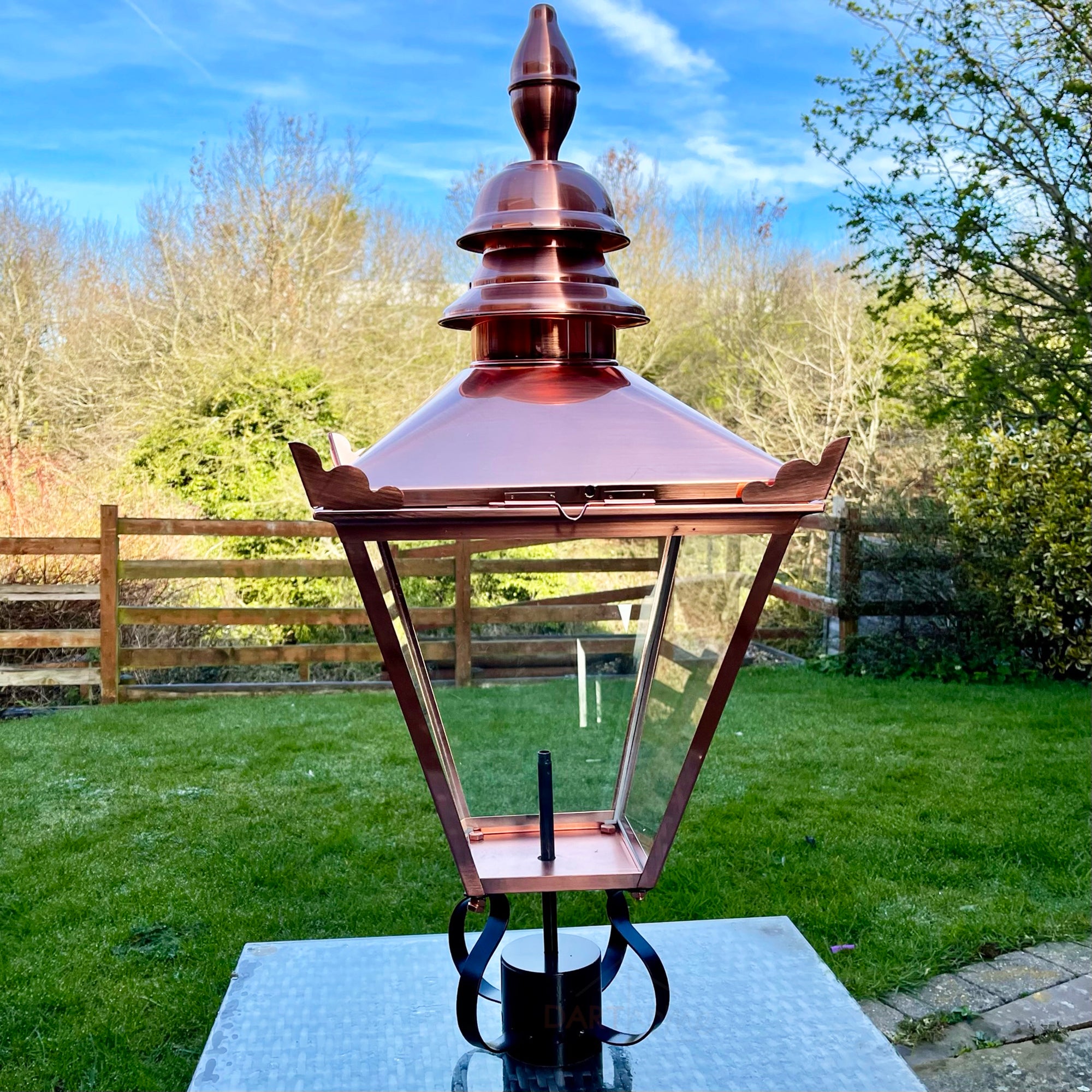 Darthome Victorian Copper Lamp Post Top 90cm