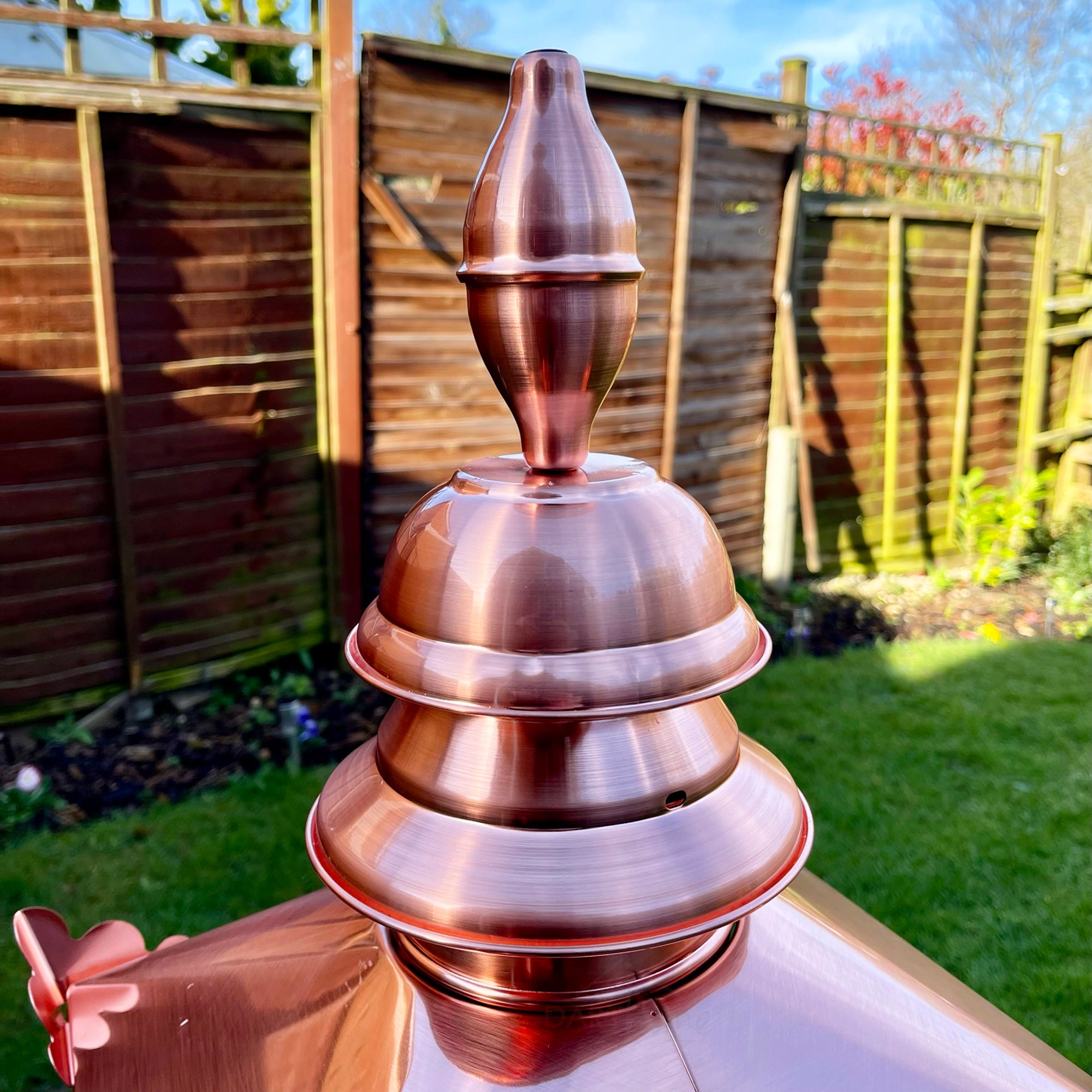 Victorian Copper Lamp Post Top