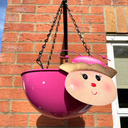 Pink Princess Hanging Basket Planter