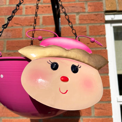 Pink Princess Hanging Basket Planter