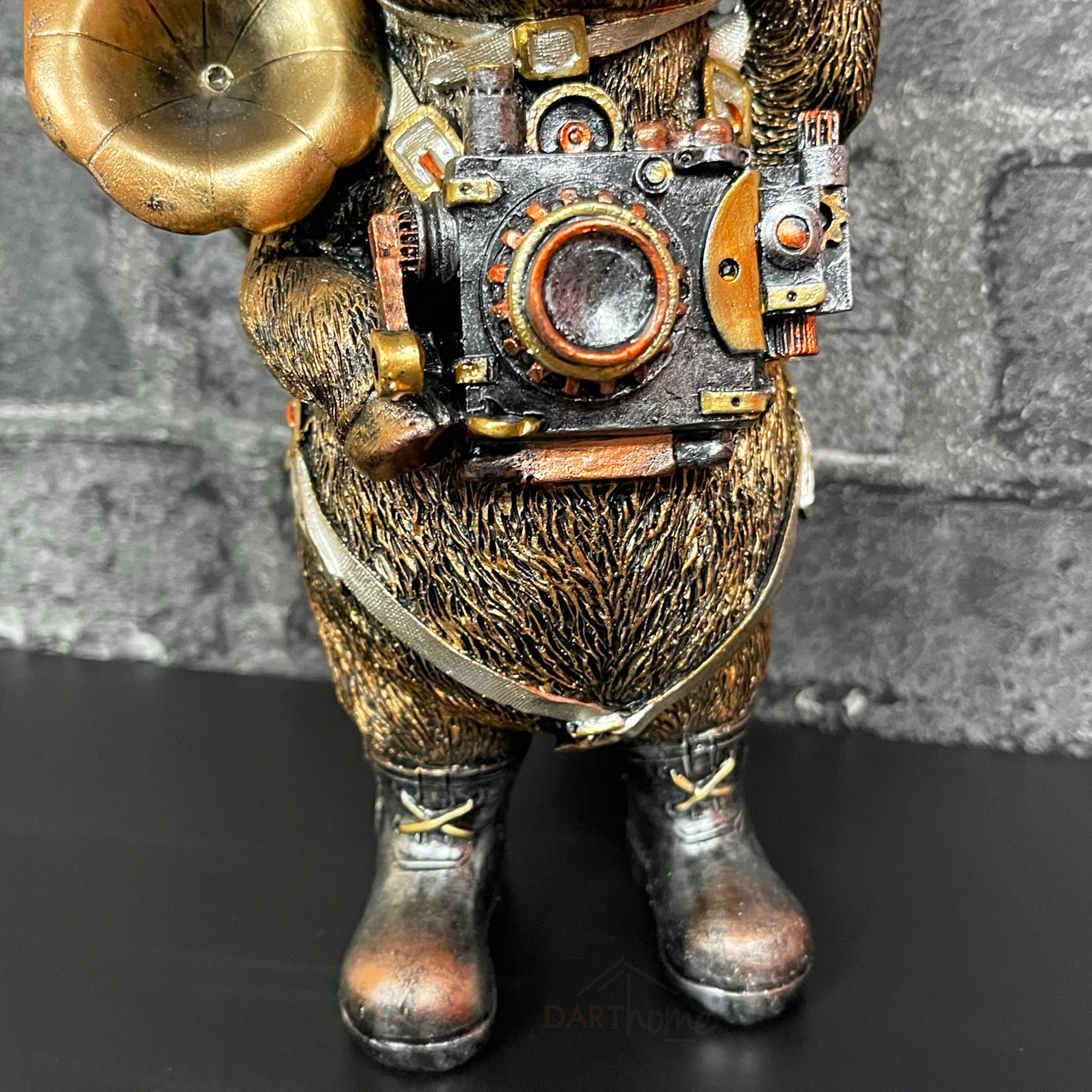 Goldenes Steampunk-Schwein-Ornament