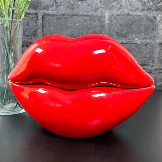Ceramic Red Lips Ornament