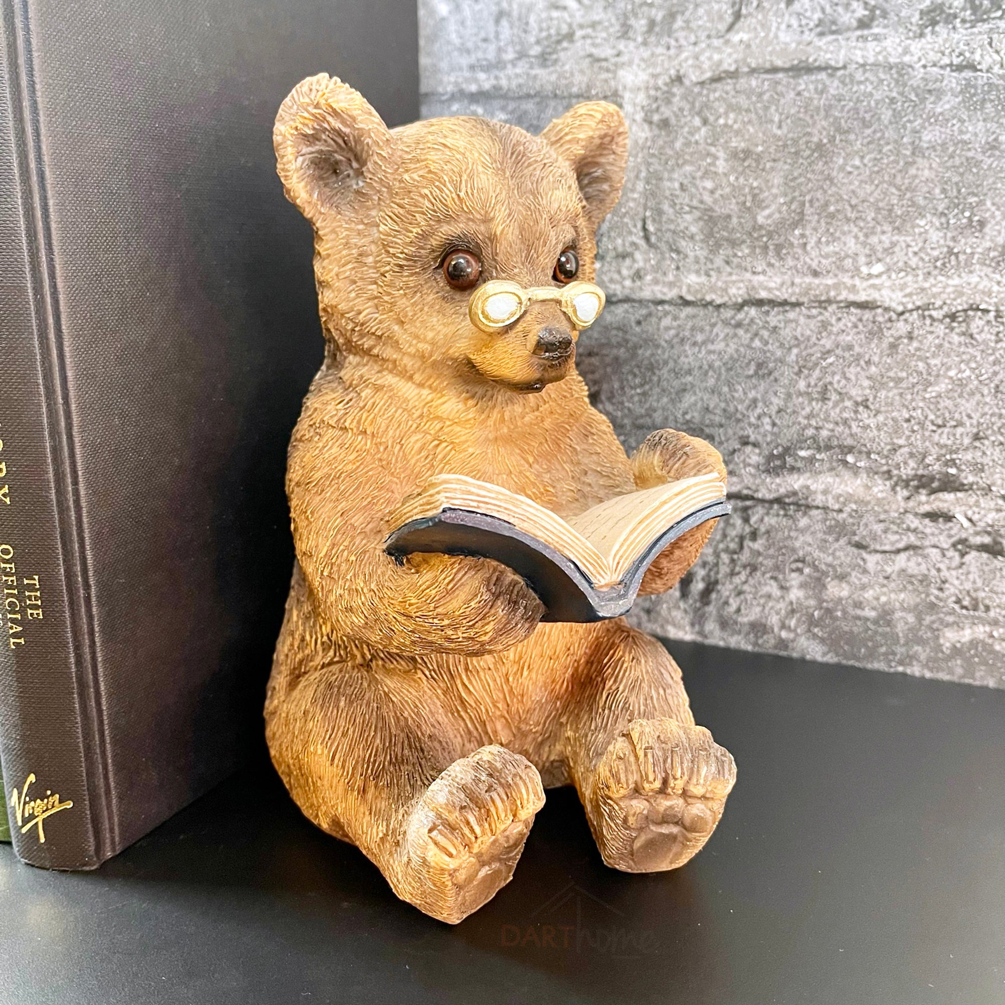 Buchstützen aus Kunstharz zum Lesen von Fuchs- und Bärentieren