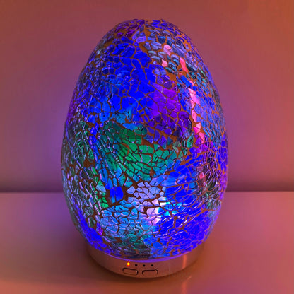 Colour Changing Crackle Mosaic Egg Humidifier