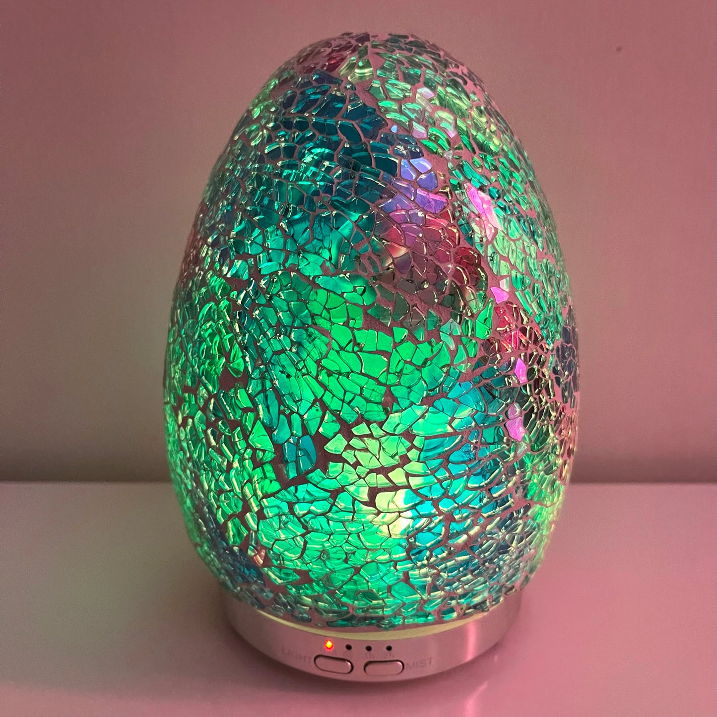 Colour Changing Crackle Mosaic Egg Humidifier