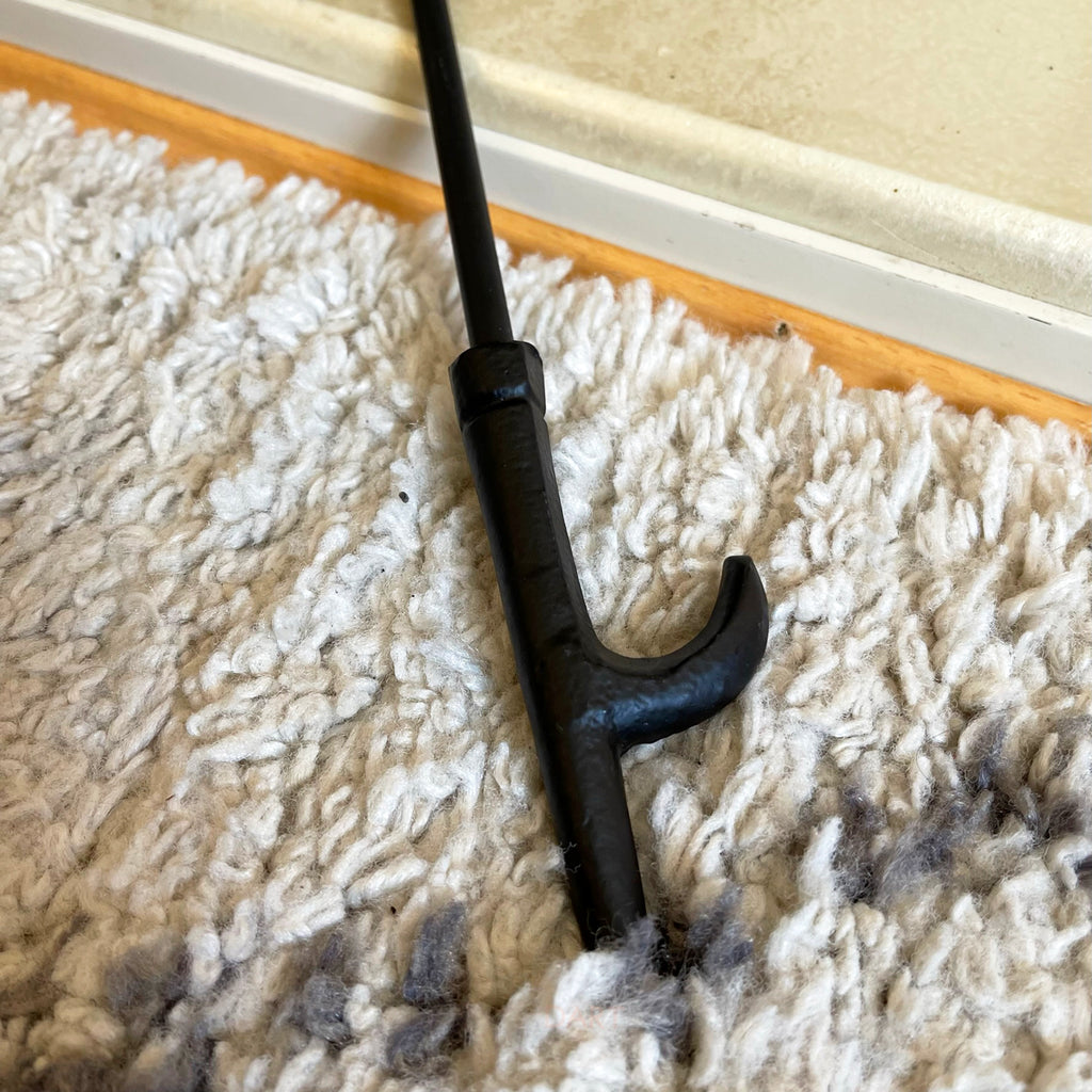 5pc Cast Iron Loop Fire Tool Companion Set 25"