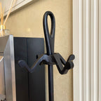 5pc Cast Iron Loop Fire Tool Companion Set 25"