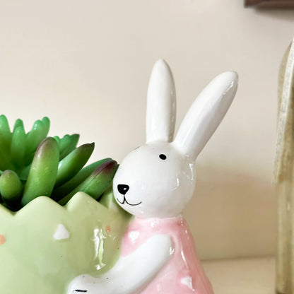 Easter Rabbit Succulent Pot