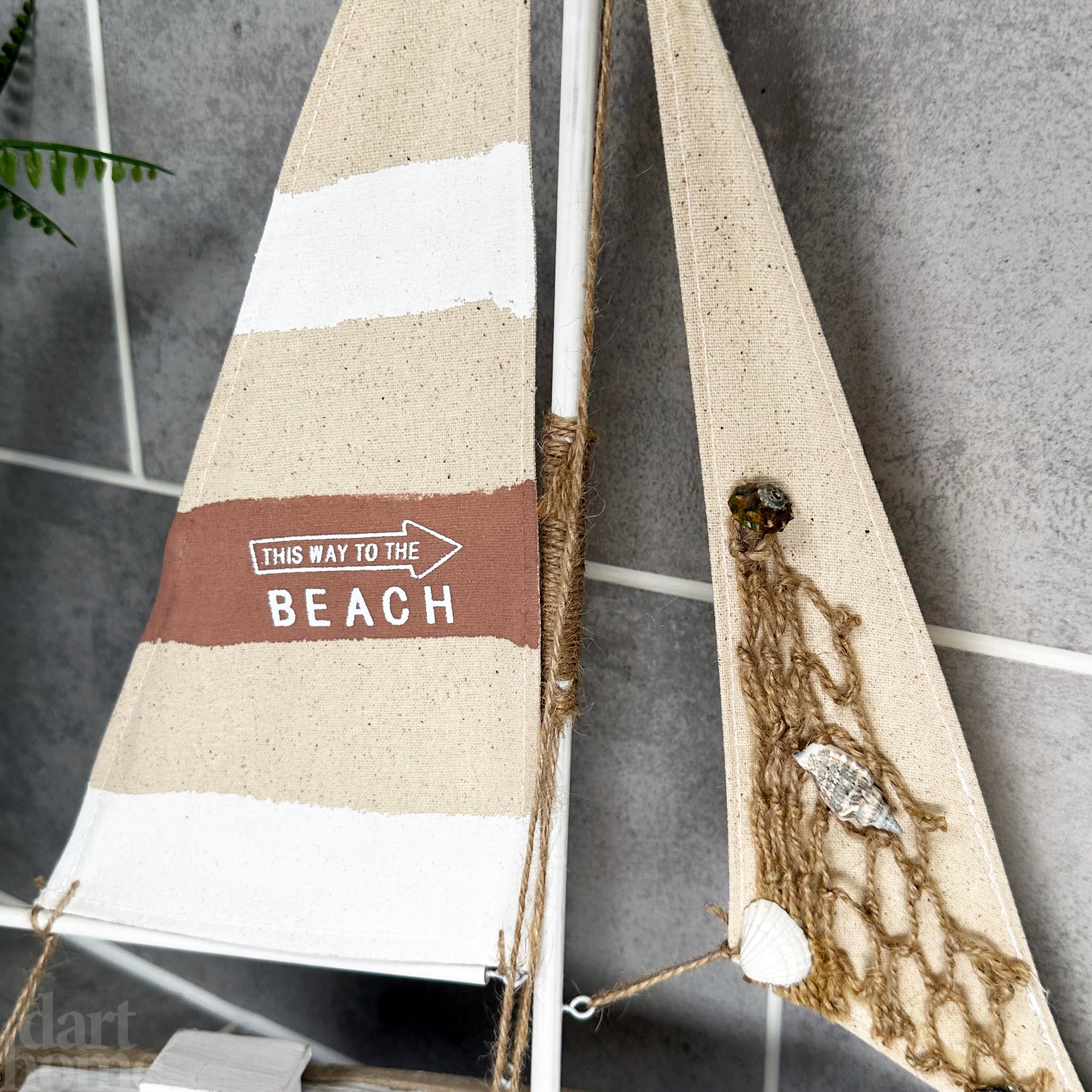 Large Natural Sailing Model Ornament