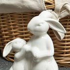 White Easter Rabbits Figurine