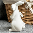White Easter Rabbits Figurine