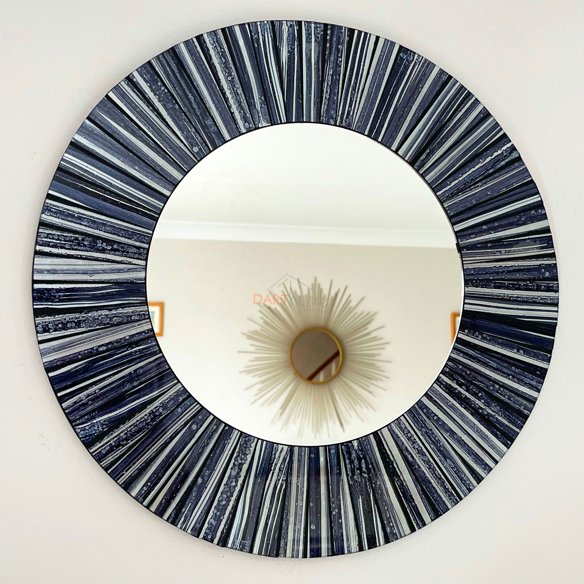 Wandspiegel mit gestreiften Linien, 40 cm
