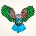 Glass Owl Mosaic Tile Wall Plaque