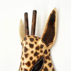 Giraffe Head Wall Mask Decoration 50cm