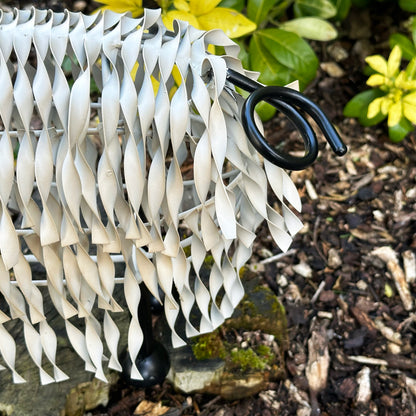 White Metal Garden Sheep Statue