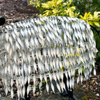 White Metal Garden Sheep Statue Large