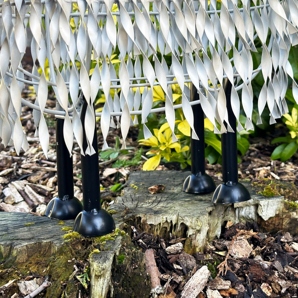 White Metal Garden Sheep Statue Large