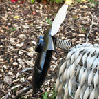 White Metal Garden Sheep Statue Large