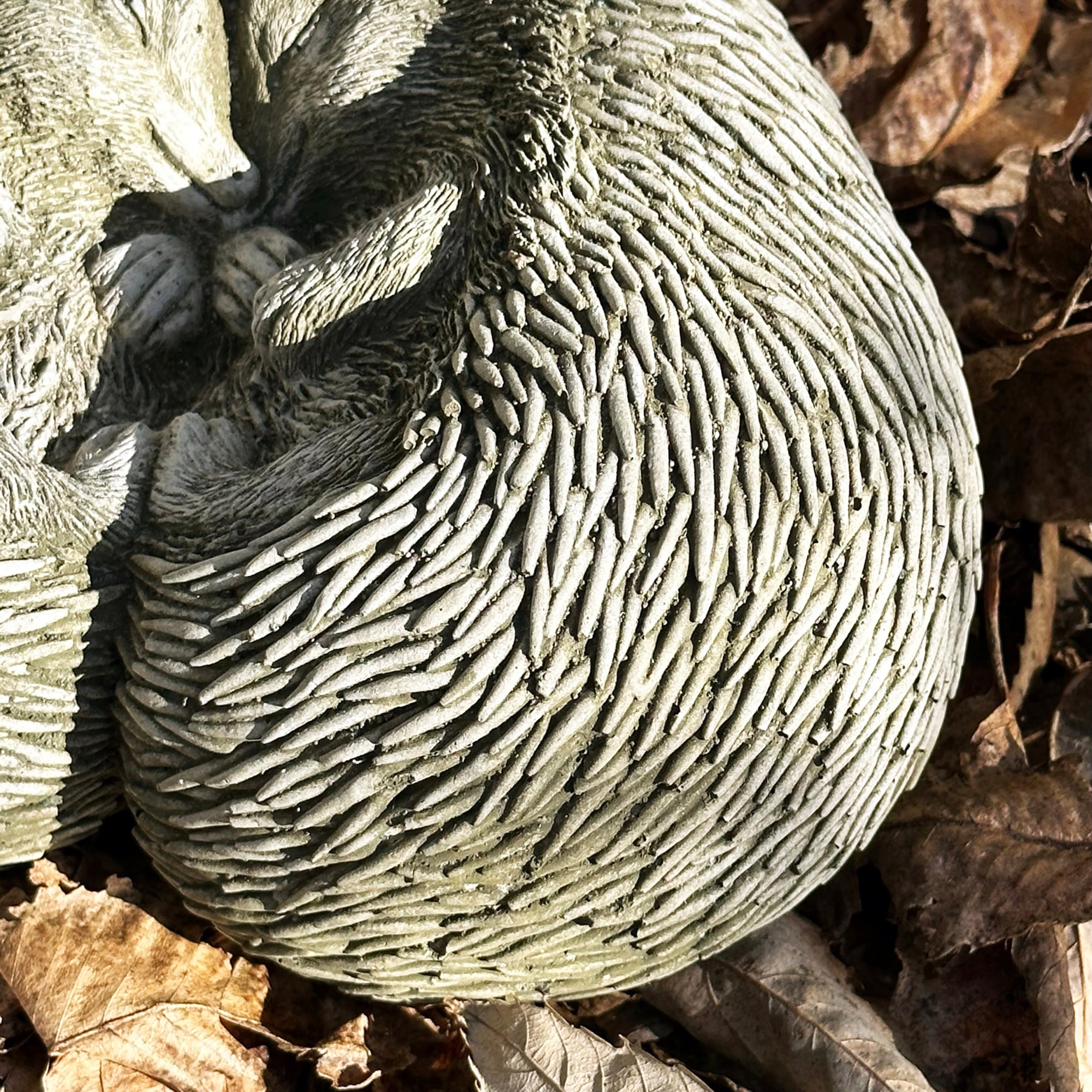 Stone Cuddling Love Hedgehogs Sculpture