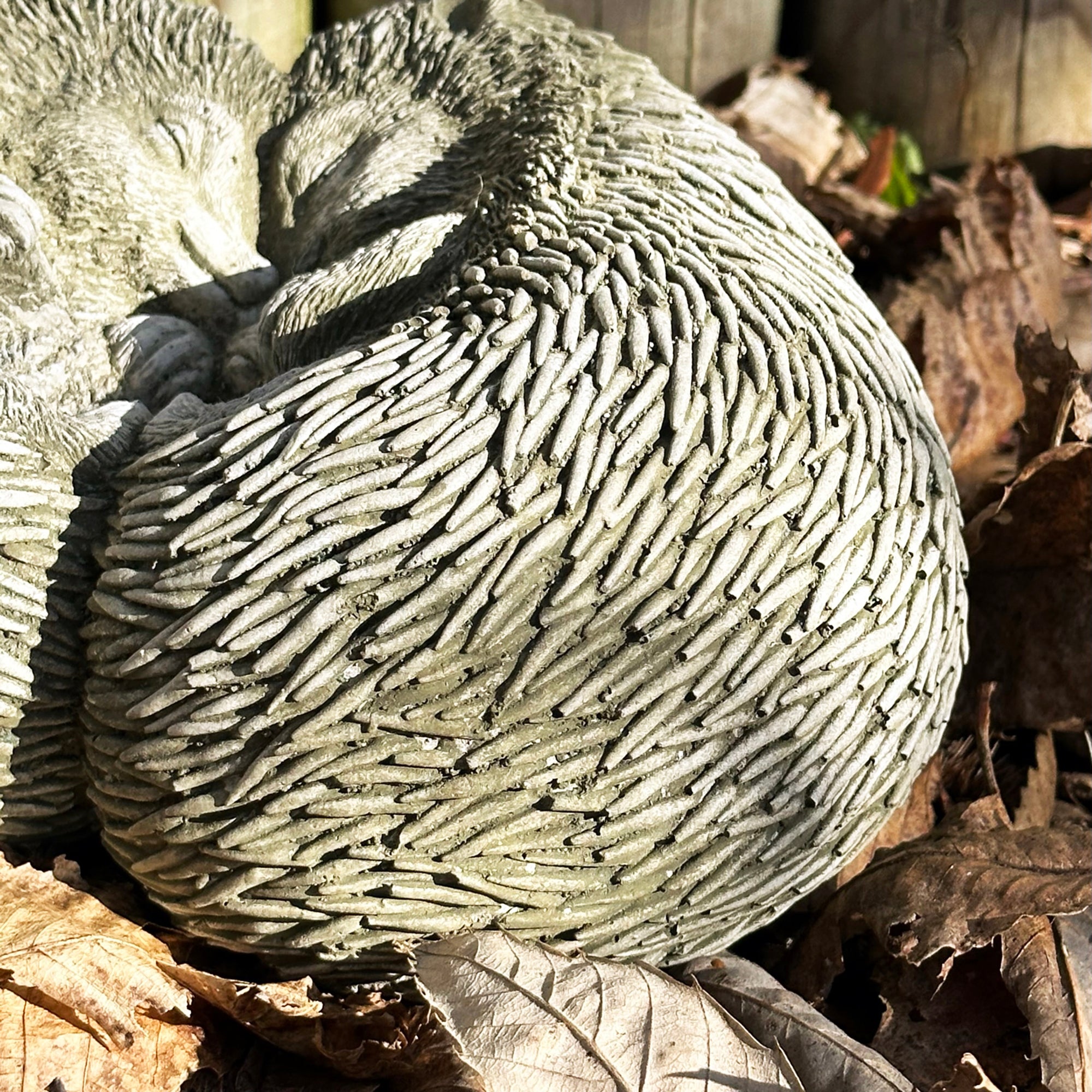 Stone Cuddling Love Hedgehogs Sculpture