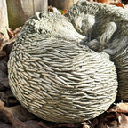 Stone Cuddling Love Hedgehogs Sculpture