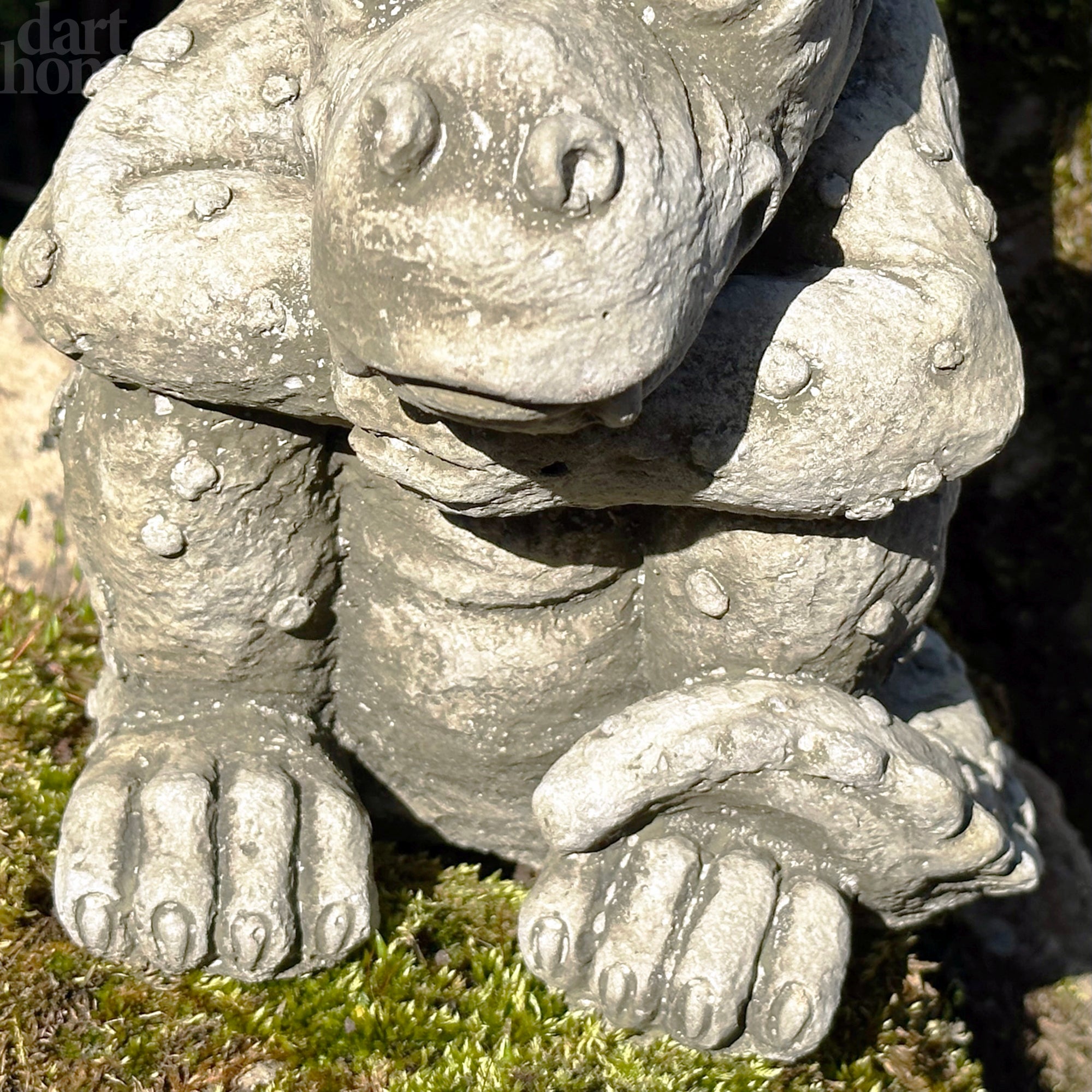 Stone Snoozing Dragon Sculpture