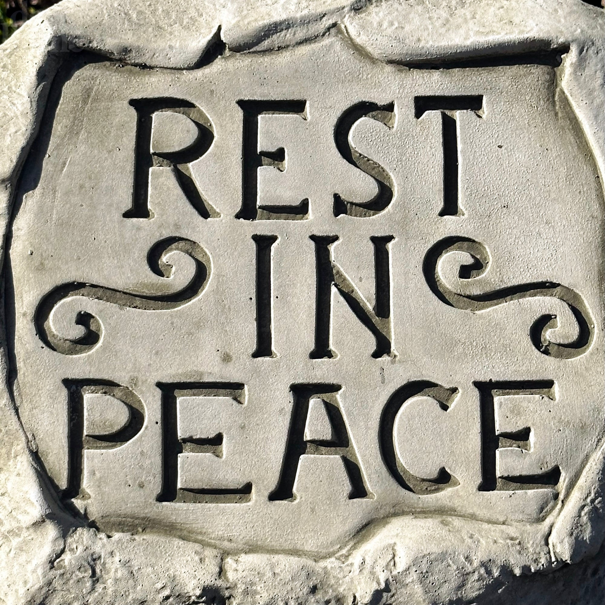 Stone Rest In Peace Block Memorial Statue