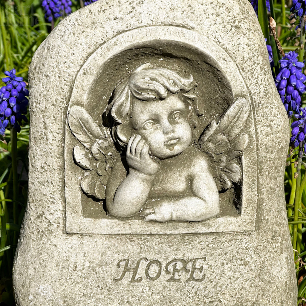 Stone Cherub Of Hope Statue