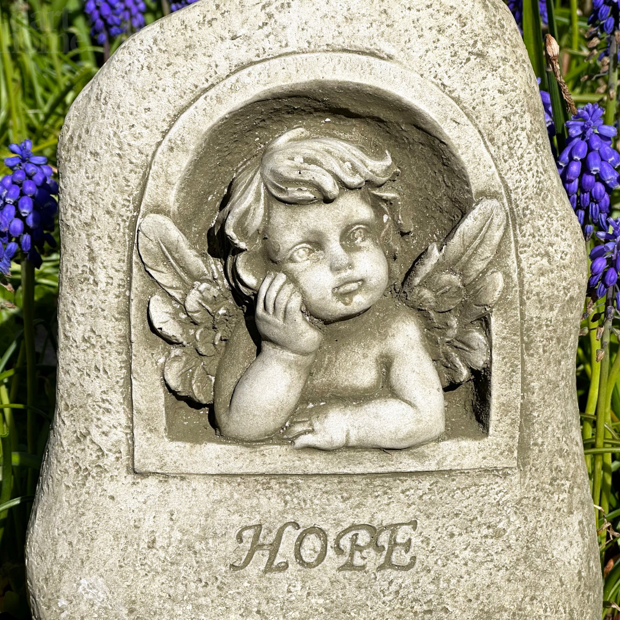 Stone Cherub Of Hope Statue