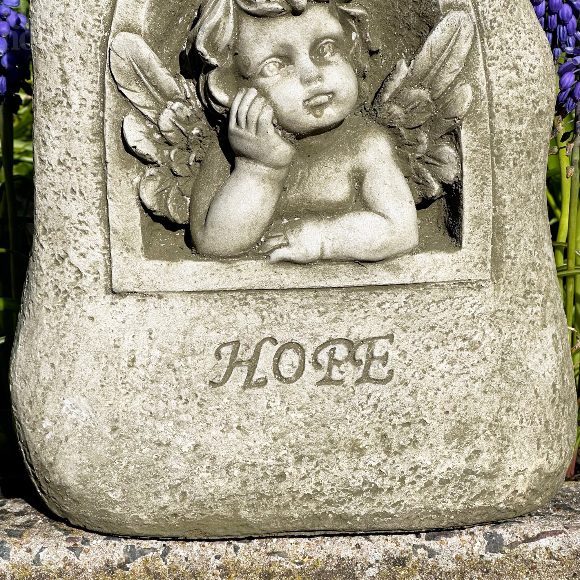 Stone Cherub Of Hope Statue