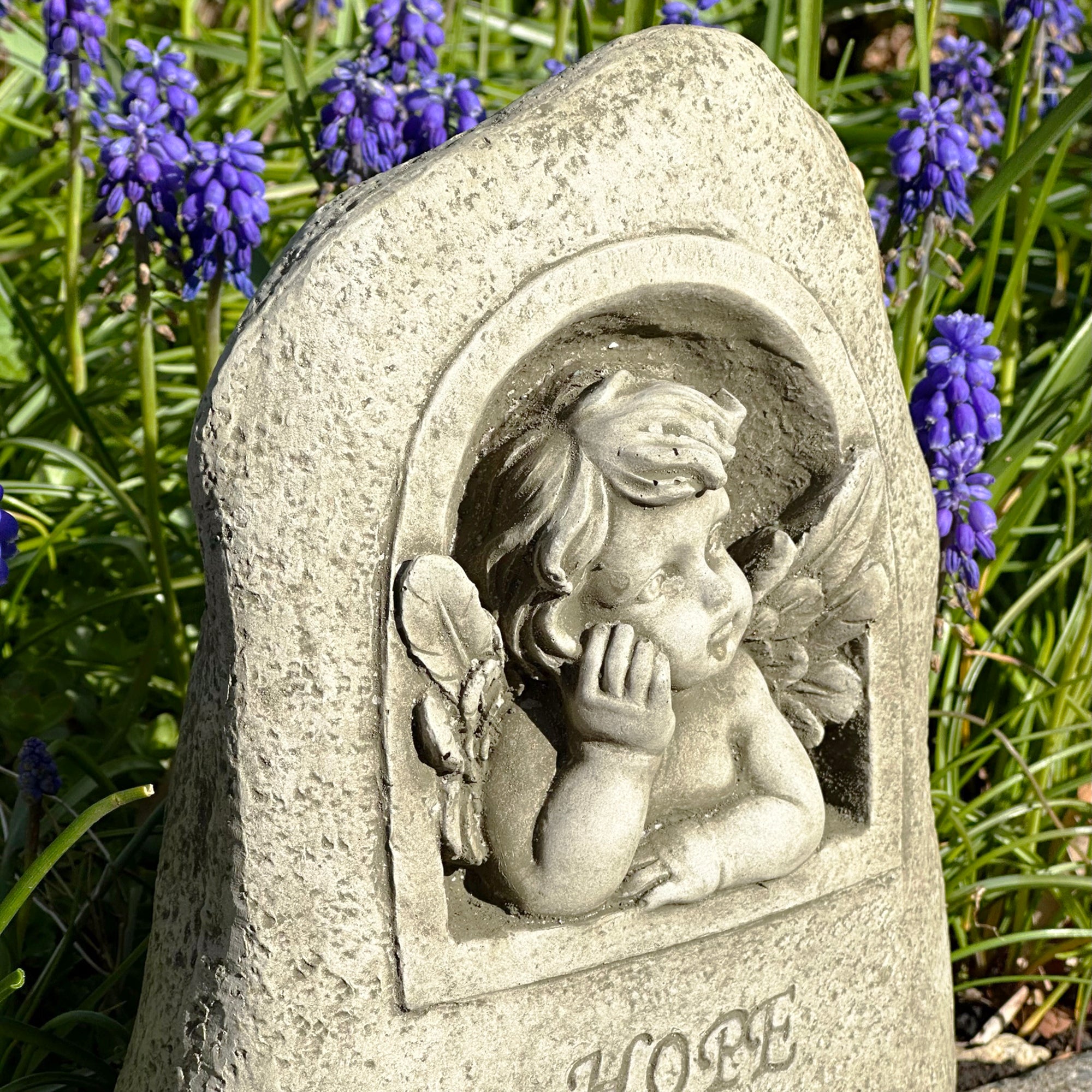 Stone Cherub Of Hope Statue