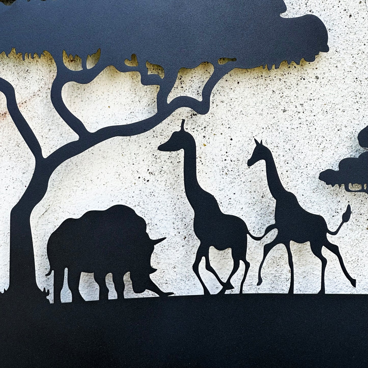 African Safari Savanna Metal Wall Art