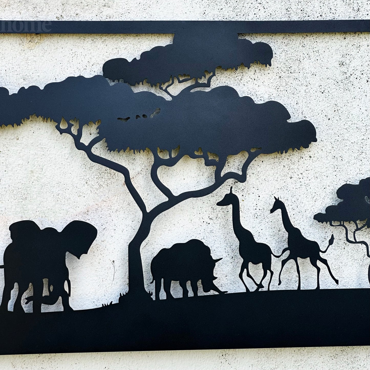 African Safari Savanna Metal Wall Art