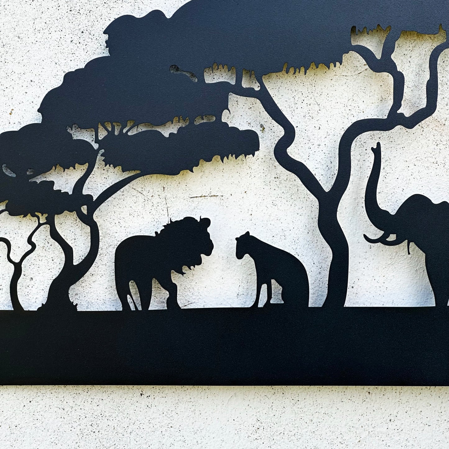 African Safari Savanna Metal Wall Art