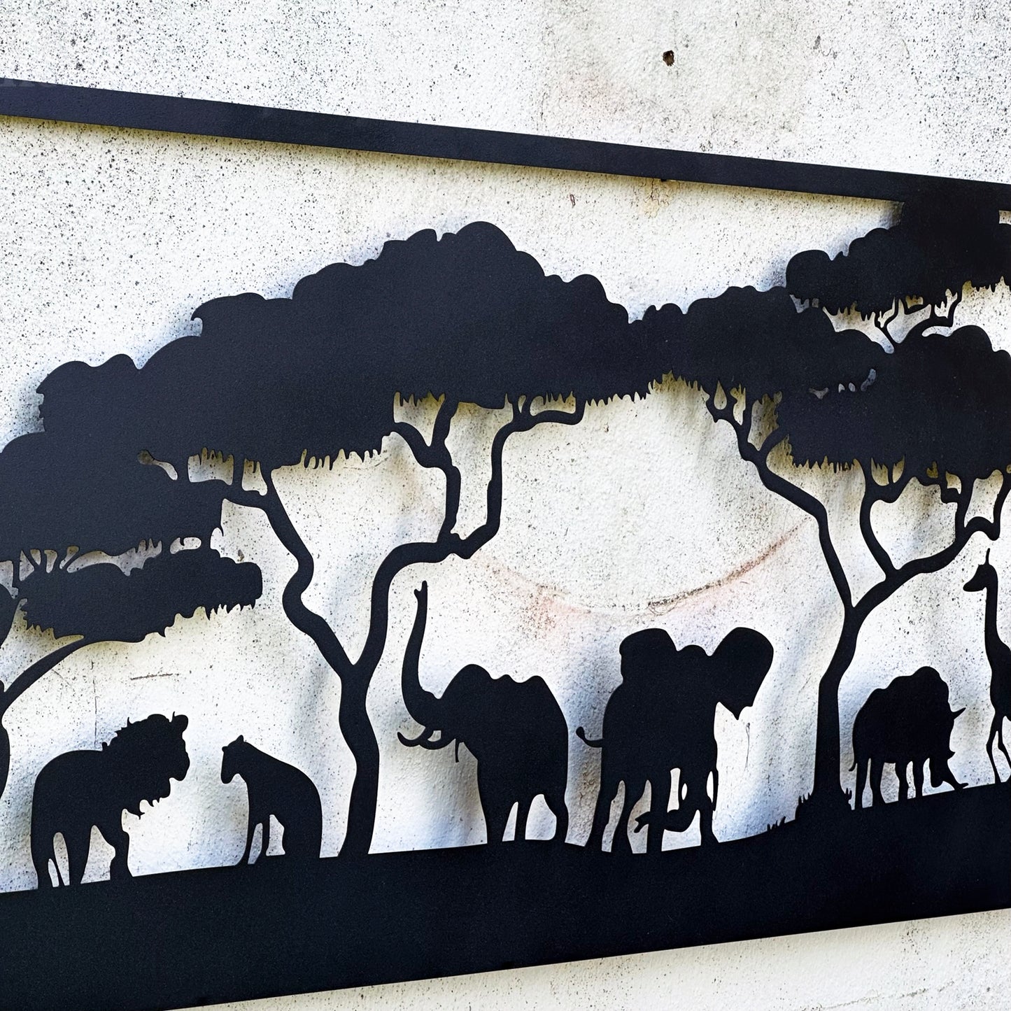 African Safari Savanna Metal Wall Art