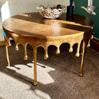 Gold Drip Coffee Table